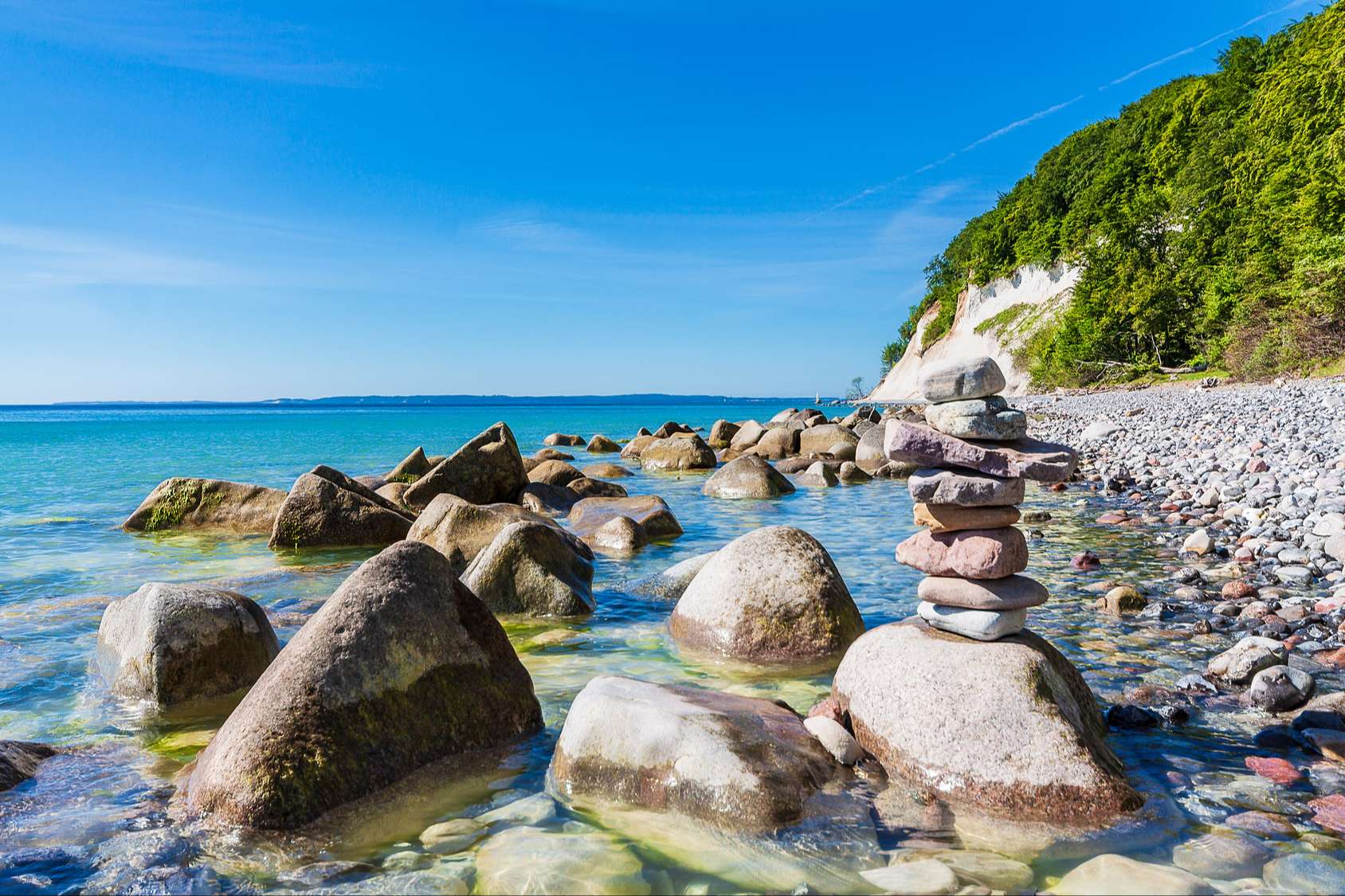Steine an der Ostseeküste